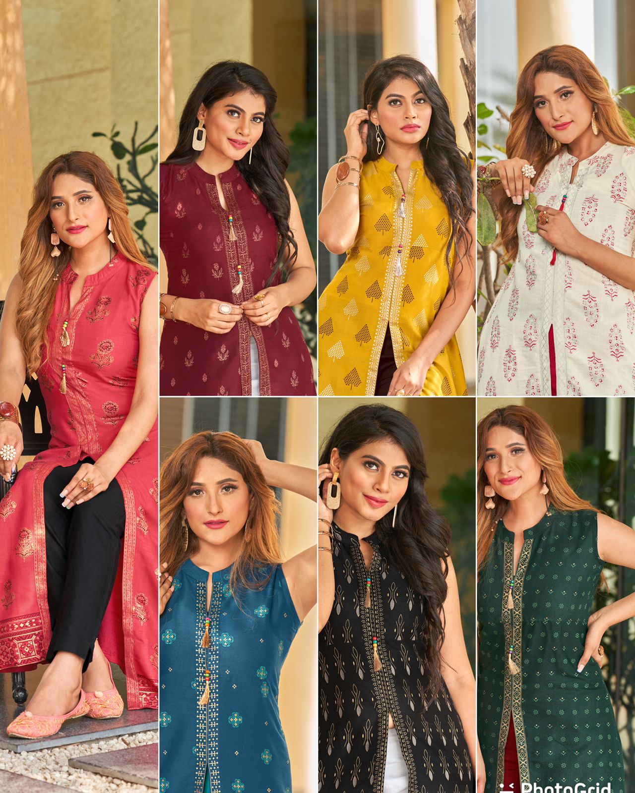 Nitya NX Fancy Designer Stylish Function Wear Long Center Slit Kurti Collection